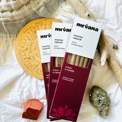 CRAVO E CANELA incenso natural atração prosperidade NIRVANA