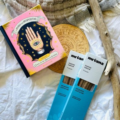 SAL GROSSO COM ERVAS incenso natural de proteção NIRVANA