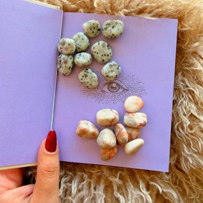 Conjunto de Cristais – Pedra do Sol & Jaspe Kiwi